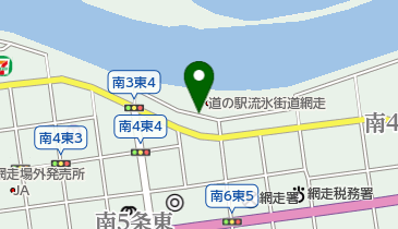 道の駅 流氷街道網走の地図画像