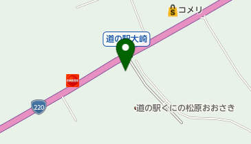 おおさき観光案内所の地図画像