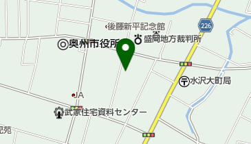水沢翆明荘の地図画像