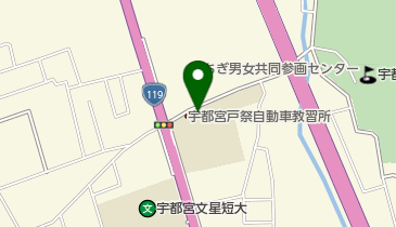 宇都宮戸祭自動車教習所 2F 待合室の地図画像