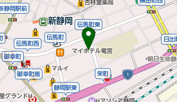 ホテル アーバント静岡の地図画像