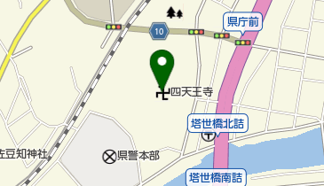 四天王寺の地図画像