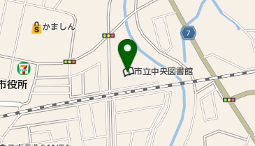 筑西市立中央図書館の地図画像