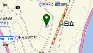 ホテル テラス ザ スクエア日立の地図画像