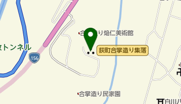 白川郷観光協会(総合案内であいの館)の地図画像