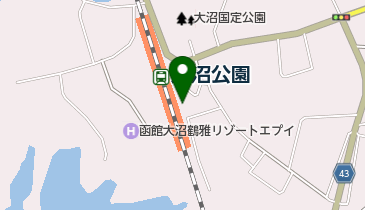 大沼国際交流プラザの地図画像