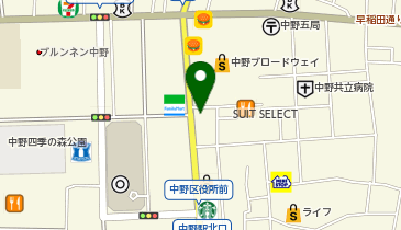 ショーネイル 中野 Show Nail 中野区 164 0001 の地図 アクセス 地点情報 Navitime