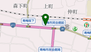 青梅上町郵便局の地図画像