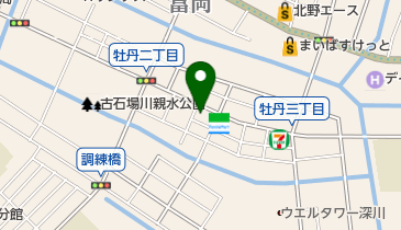 江東牡丹郵便局の地図画像