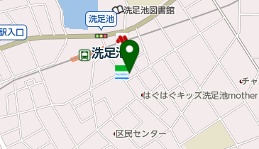 大田洗足郵便局の地図画像