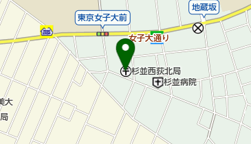 杉並西荻北郵便局の地図画像