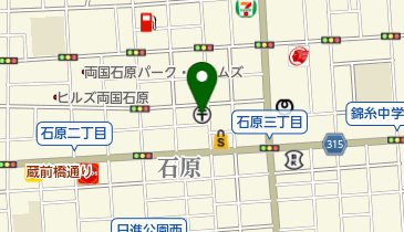 墨田石原郵便局の地図画像