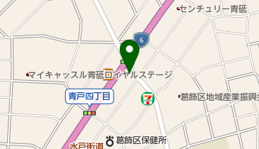 葛飾青戸四郵便局の地図画像