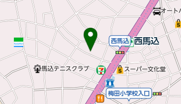 大田西馬込郵便局の地図画像
