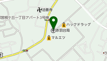 赤羽台郵便局の地図画像