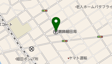 葛飾細田郵便局の地図画像