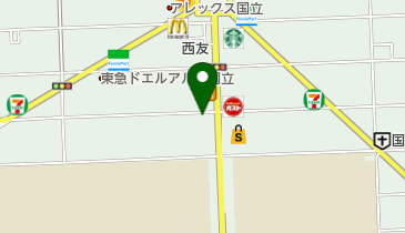 国立駅前郵便局の地図画像