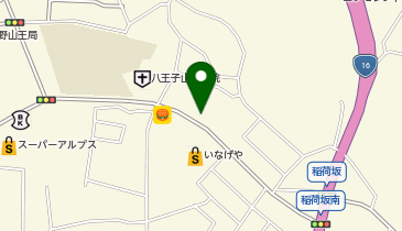 八王子中野山王郵便局の地図画像