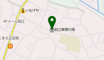 狛江東野川郵便局の地図画像