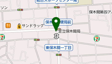 足立保木間郵便局の地図画像