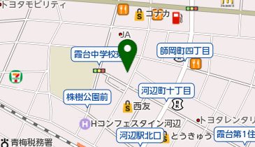 青梅霞台郵便局の地図画像