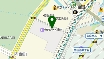 帝国ホテル内郵便局の地図画像