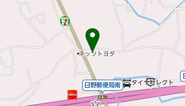 日野郵便局の地図画像