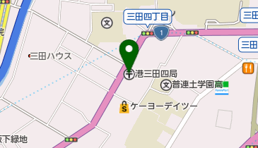 港三田四郵便局の地図画像