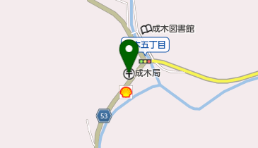 成木郵便局の地図画像