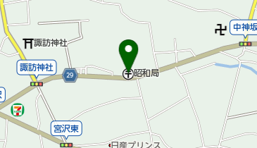 昭和郵便局の地図画像