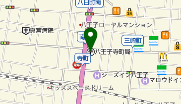八王子寺町郵便局の地図画像
