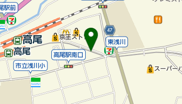 京王高尾駅前郵便局の地図画像