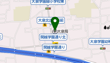 大泉郵便局の地図画像