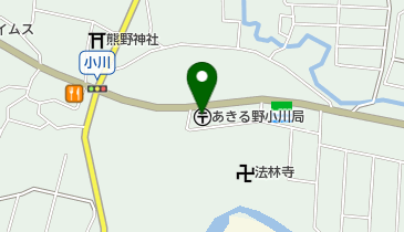 あきる野小川郵便局の地図画像
