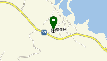 泉津郵便局の地図画像