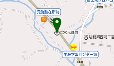 二宮元町郵便局の地図画像