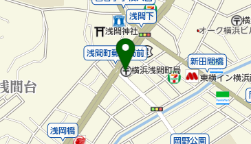 横浜浅間町郵便局の地図画像