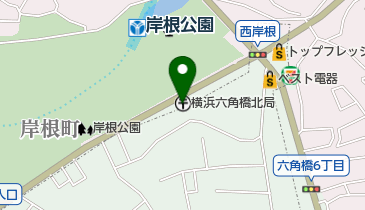 横浜六角橋北郵便局の地図画像