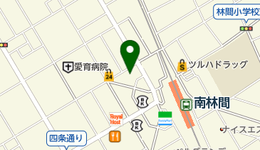 南林間駅前郵便局の地図画像