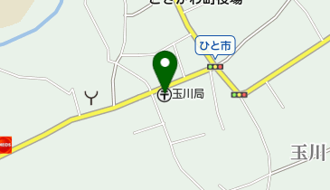 玉川郵便局の地図画像