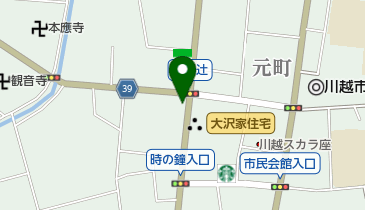 川越元町郵便局の地図画像