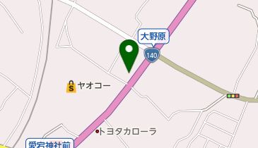 秩父大野原郵便局の地図画像