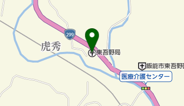 東吾野郵便局の地図画像