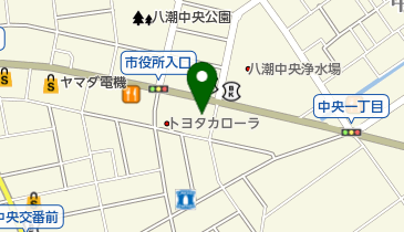 八潮中央二郵便局の地図画像