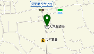 大宮堀崎郵便局の地図画像