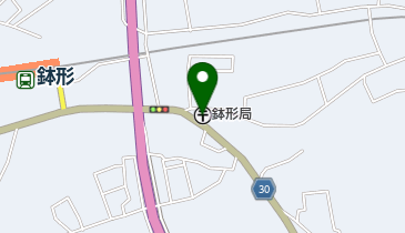 鉢形郵便局の地図画像