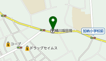 桶川坂田郵便局の地図画像