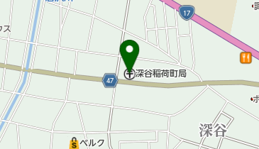 深谷稲荷町郵便局の地図画像