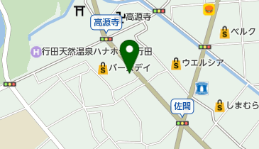 行田佐間郵便局の地図画像