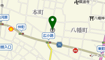 飯能八幡郵便局の地図画像